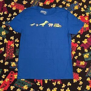 Mens Jurassic Park Loot Crate Exclusive Blue Graphic Tee Shirt / Size L